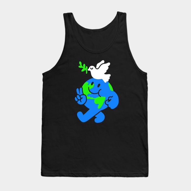 Peace On Earth Tank Top by obinsun